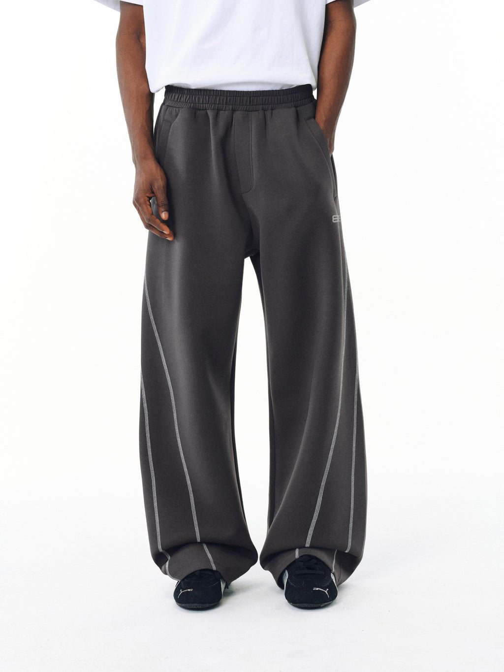FPA Air Layer Hasso Line Sports Deconstructed Curve-Leg Pants Spring/Autumn Chinese Streetwear American Retro Loose Wide-Leg Trousers