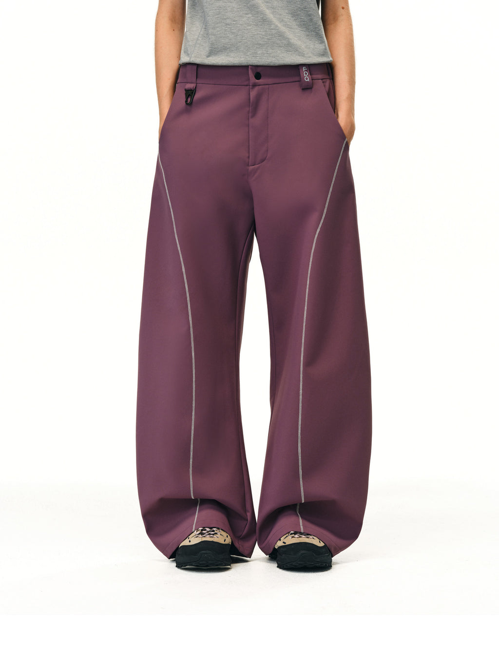 FPA Outdoor Curve Knife Pants – Wide-Leg Trousers with Contrast Color, Loose Fit, Streetwear Style