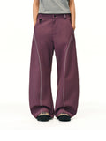 FPA Outdoor Curve Knife Pants – Wide-Leg Trousers with Contrast Color, Loose Fit, Streetwear Style