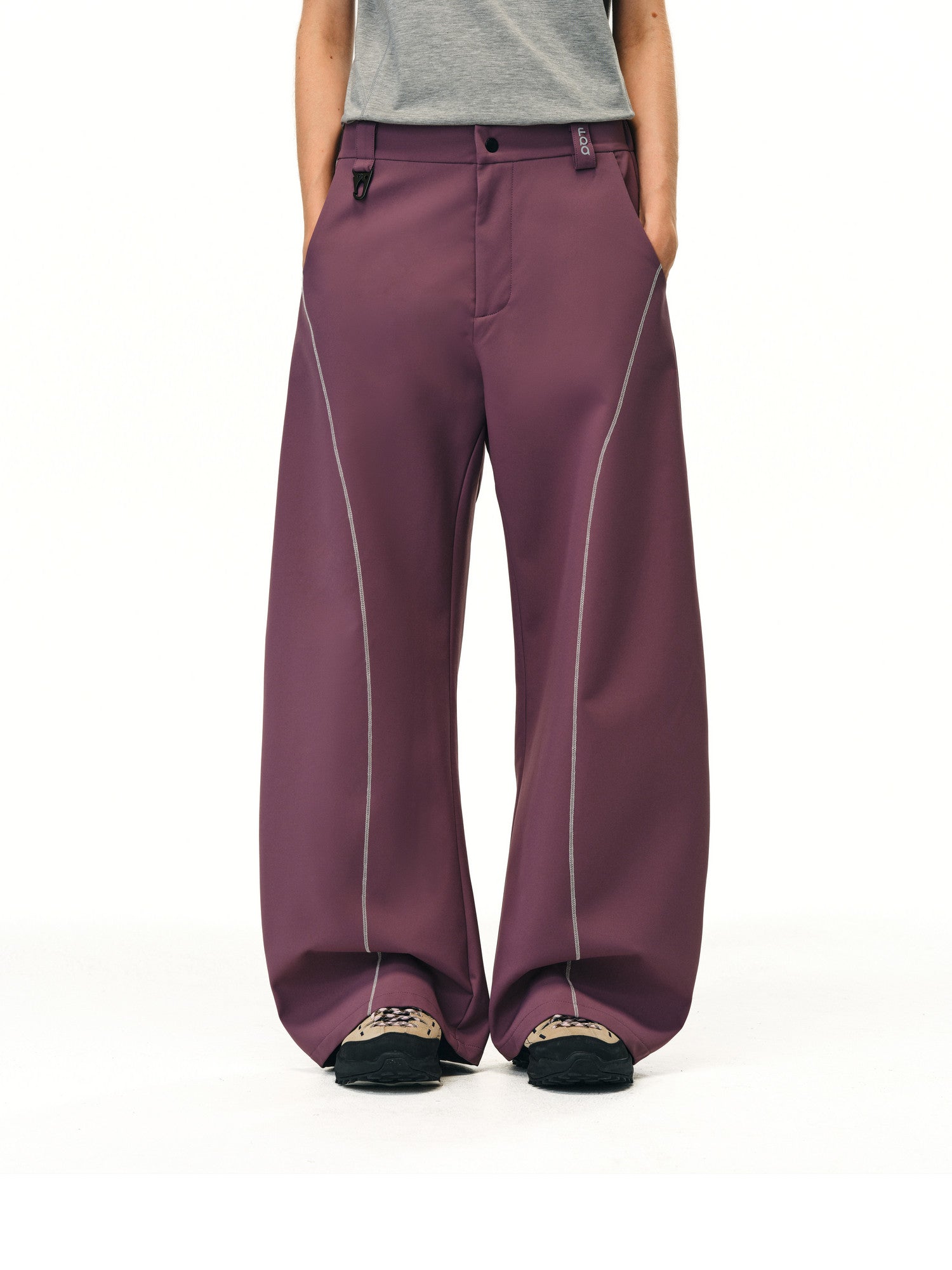 FPA Outdoor Curve Knife Pants – Wide-Leg Trousers with Contrast Color, Loose Fit, Streetwear Style
