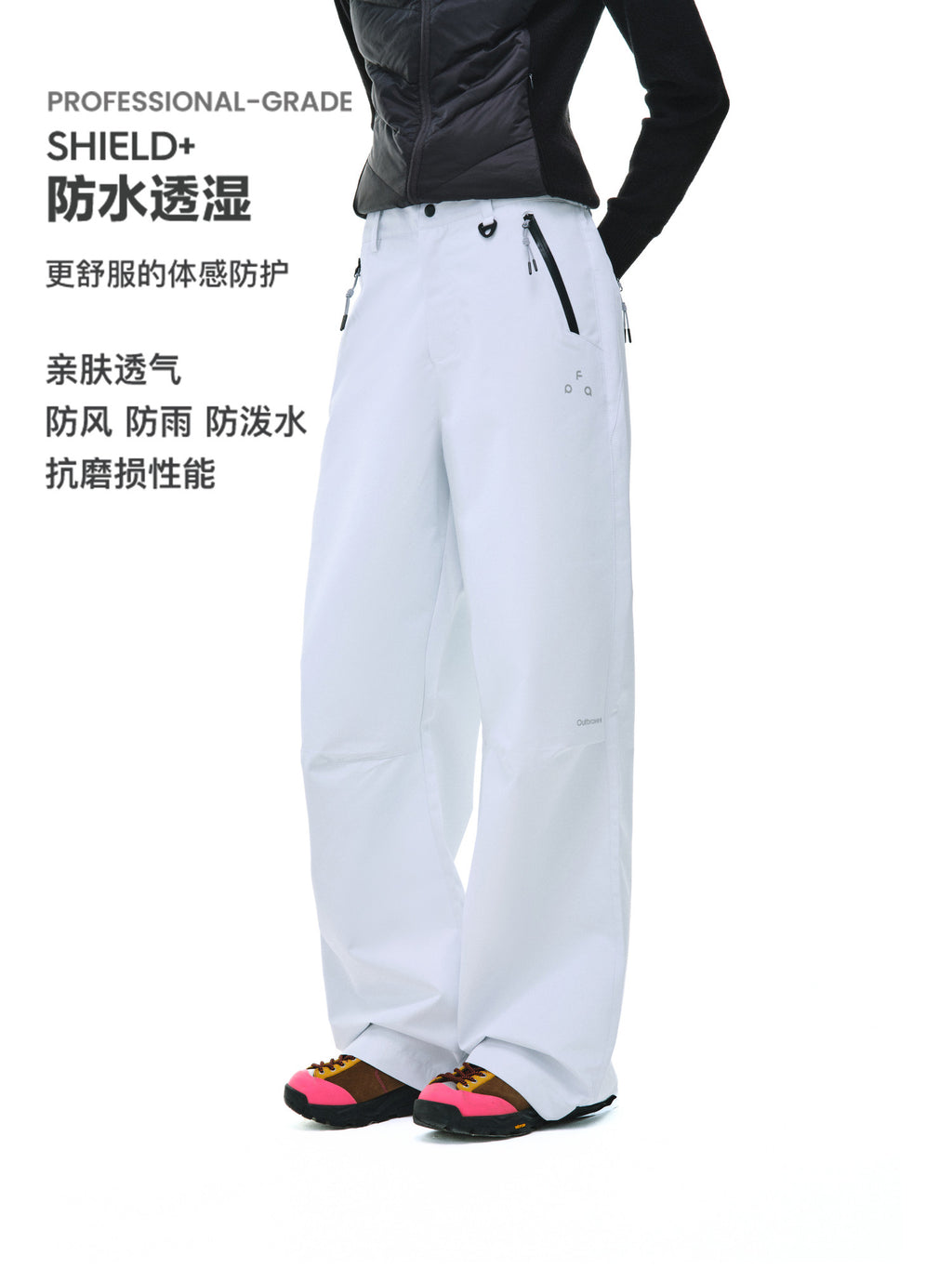 FPA Outdoor Pants Loose Fit 2026 New Basic Logo Casual Zipper Drawstring Unisex Hiking Mountaineering Trousers