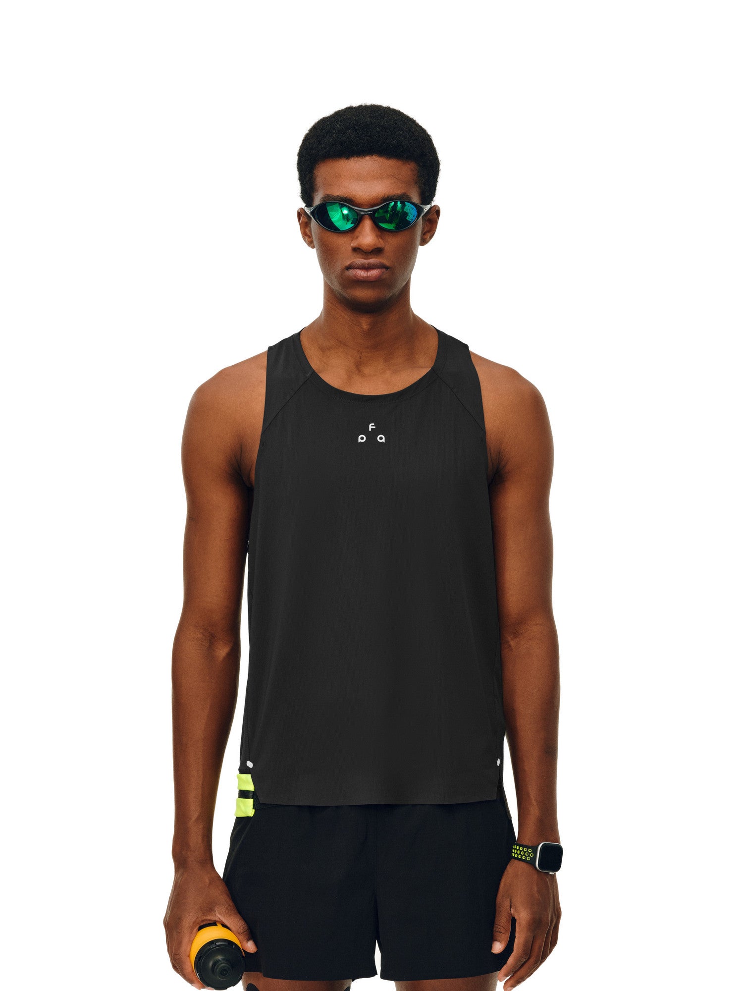 FPA Reflective Breathable Cooling Quick-Dry Antibacterial Sports Tank Top for Men, Summer Fitness Running Outdoor Sleeveless T-Shirt