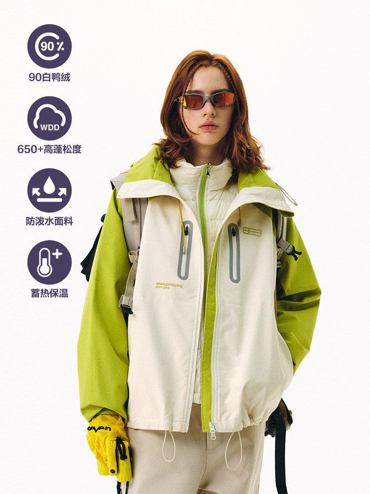 FPA Cocoon 3-in-1 Shell Jacket with Down Liner – Autumn/Winter National-Chic Three-Proof Mountaineering Coat