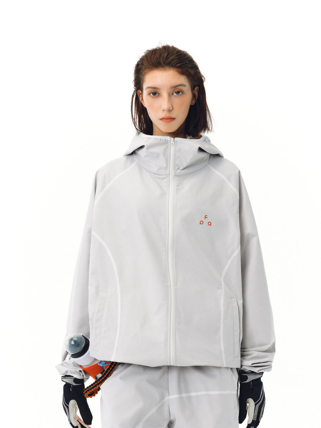 FPA UPF50+ Lightweight Training Zip-Up Jacket for Outdoor Sports, Loose-Fit Unisex Sun Protection