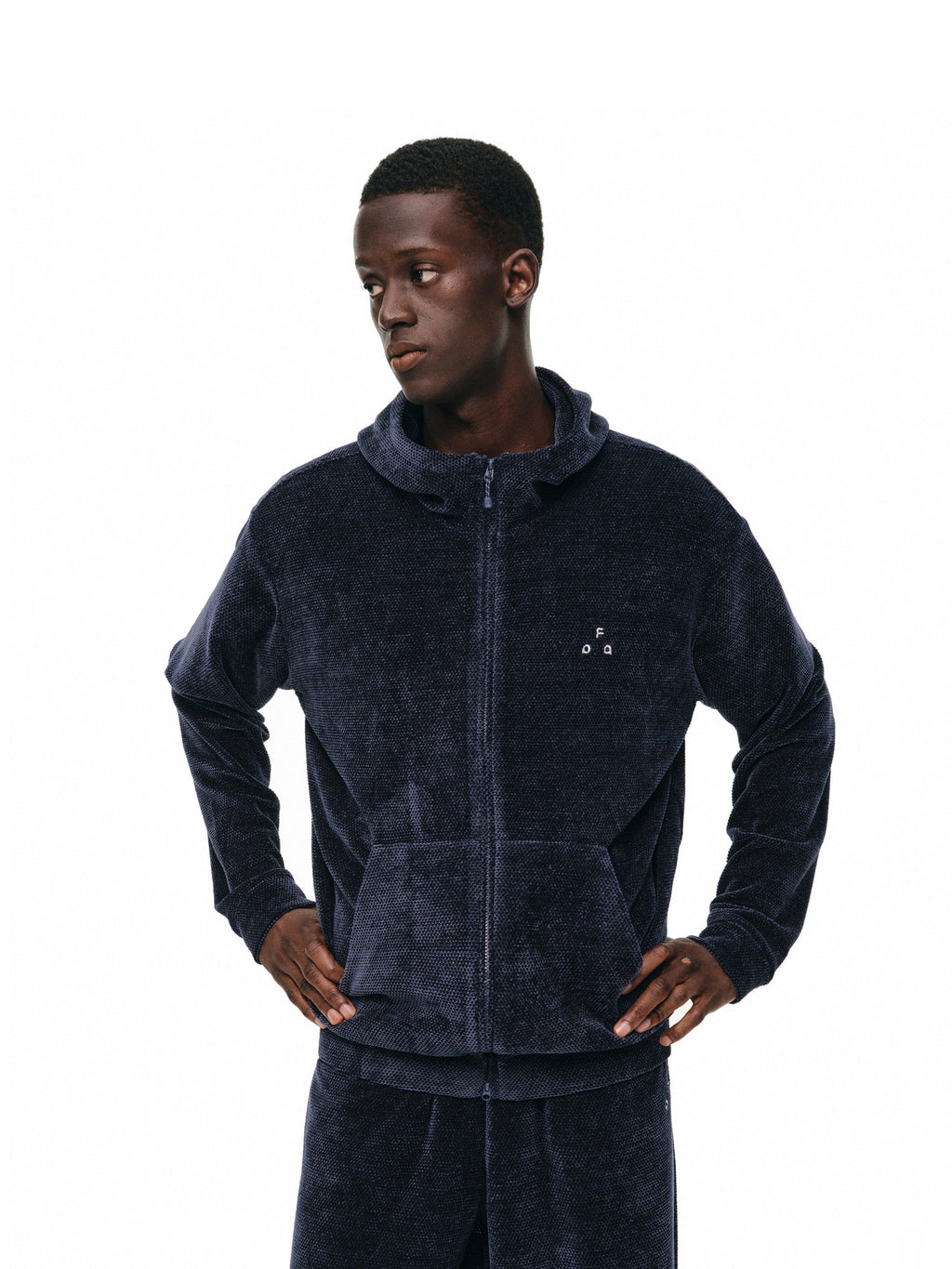 FPA Outdoor Sports Honeycomb Texture Knitted Cardigan Hooded Sweatshirt Jacket Autumn Design Casual Set Hoodie