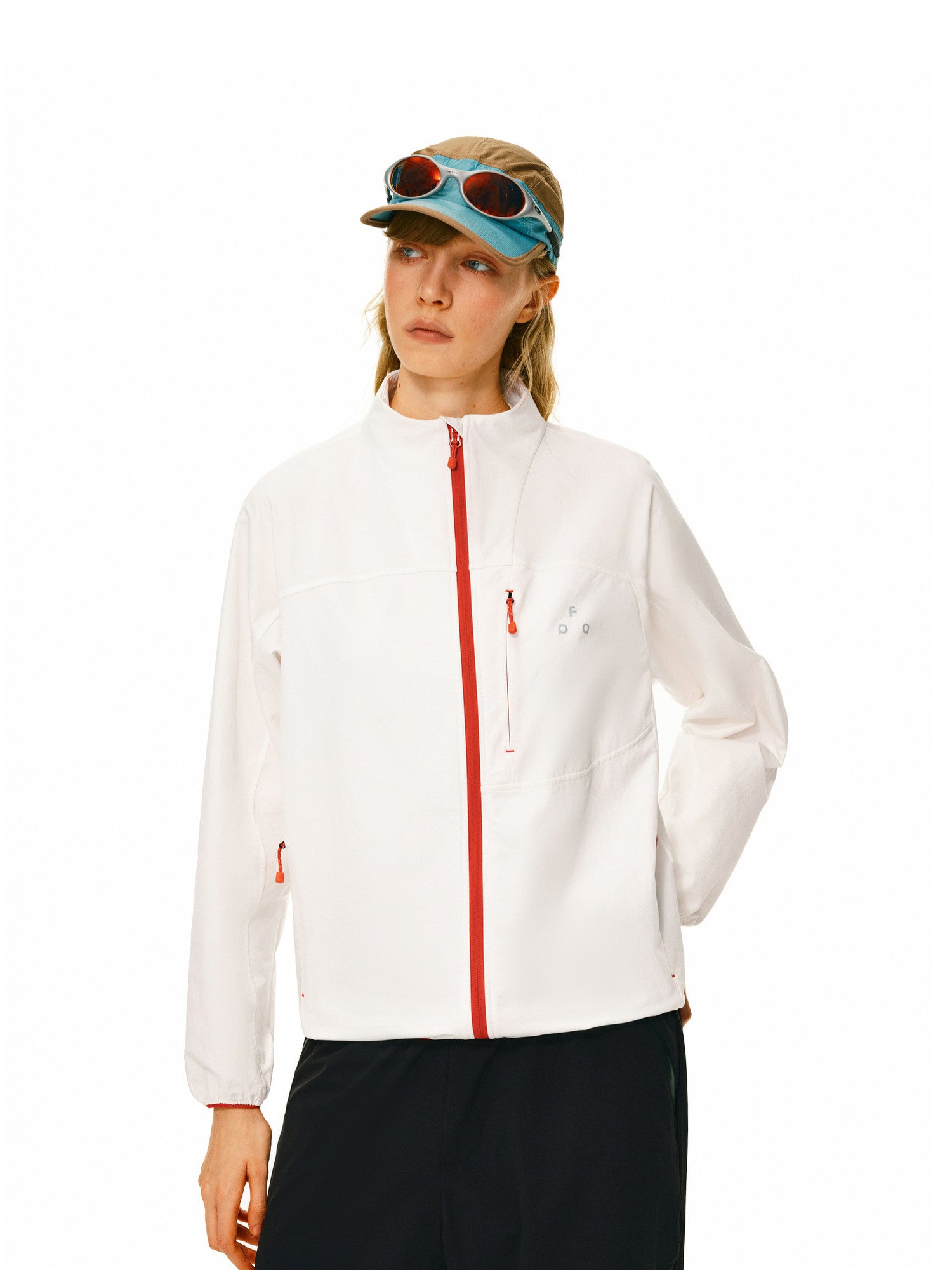 FPA Sports Color-Block Stand Collar Jacket – Lightweight Outdoor Casual Zip-Up for Men and Women