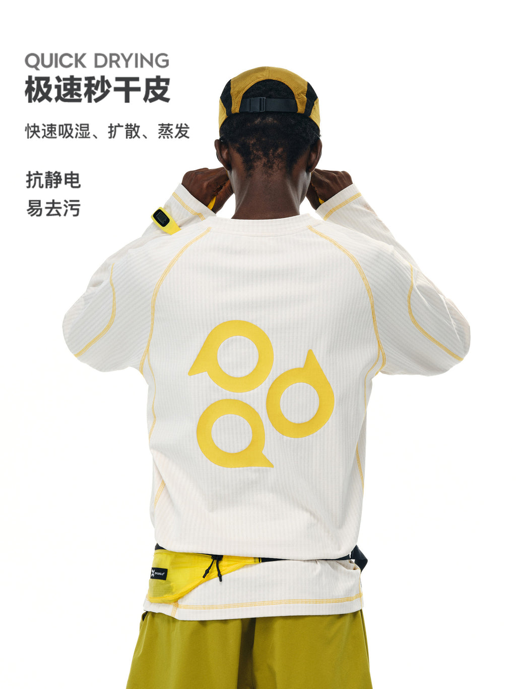 FPA Moisture-Wicking Color-Block Stitch Long-Sleeve T-Shirt, Chinese Trend High-End Design Crew Neck Couple Spring/Autumn T-Shirt