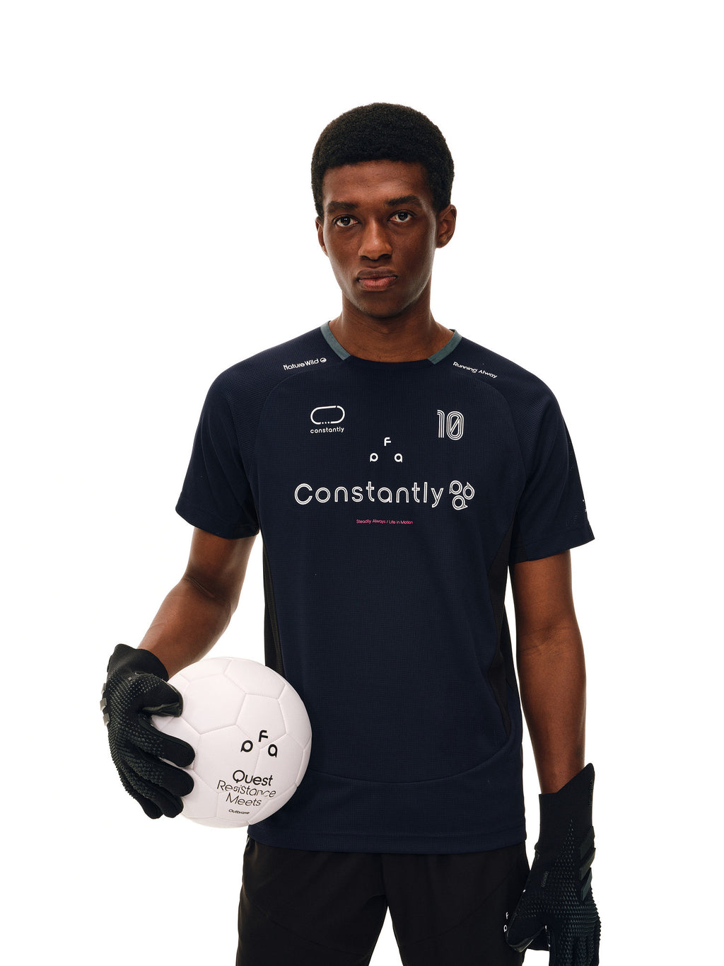 FPA Soccer Capsule Collection Breathable Quick-Dry Cool-Touch Printed Sports Soccer Short-Sleeve T-Shirt for Men and Women