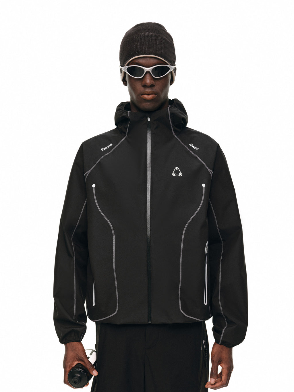 FPA Wind Speed Running Hooded Jacket for Spring and Autumn – Lightweight, Breathable, Drawstring, Color-Block Couple Jacket for Men