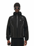 FPA Wind Speed Running Hooded Jacket for Spring and Autumn – Lightweight, Breathable, Drawstring, Color-Block Couple Jacket for Men