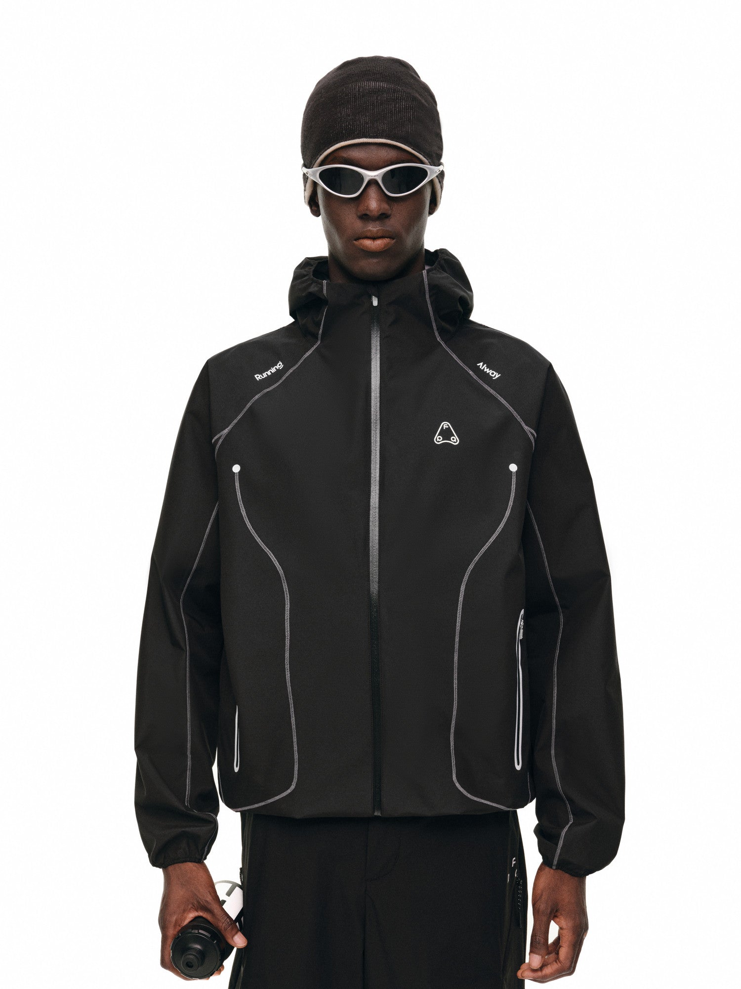 FPA Wind Speed Running Hooded Jacket for Spring and Autumn – Lightweight, Breathable, Drawstring, Color-Block Couple Jacket for Men