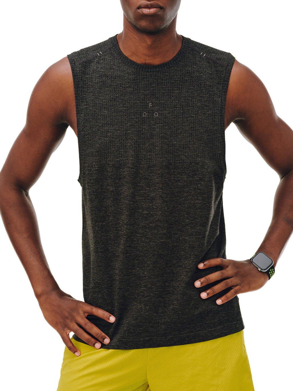 FPA Athletic Seamless Knit Tank Top - Summer Logo Basic Casual Fitness Outdoor Sleeveless T-Shirt