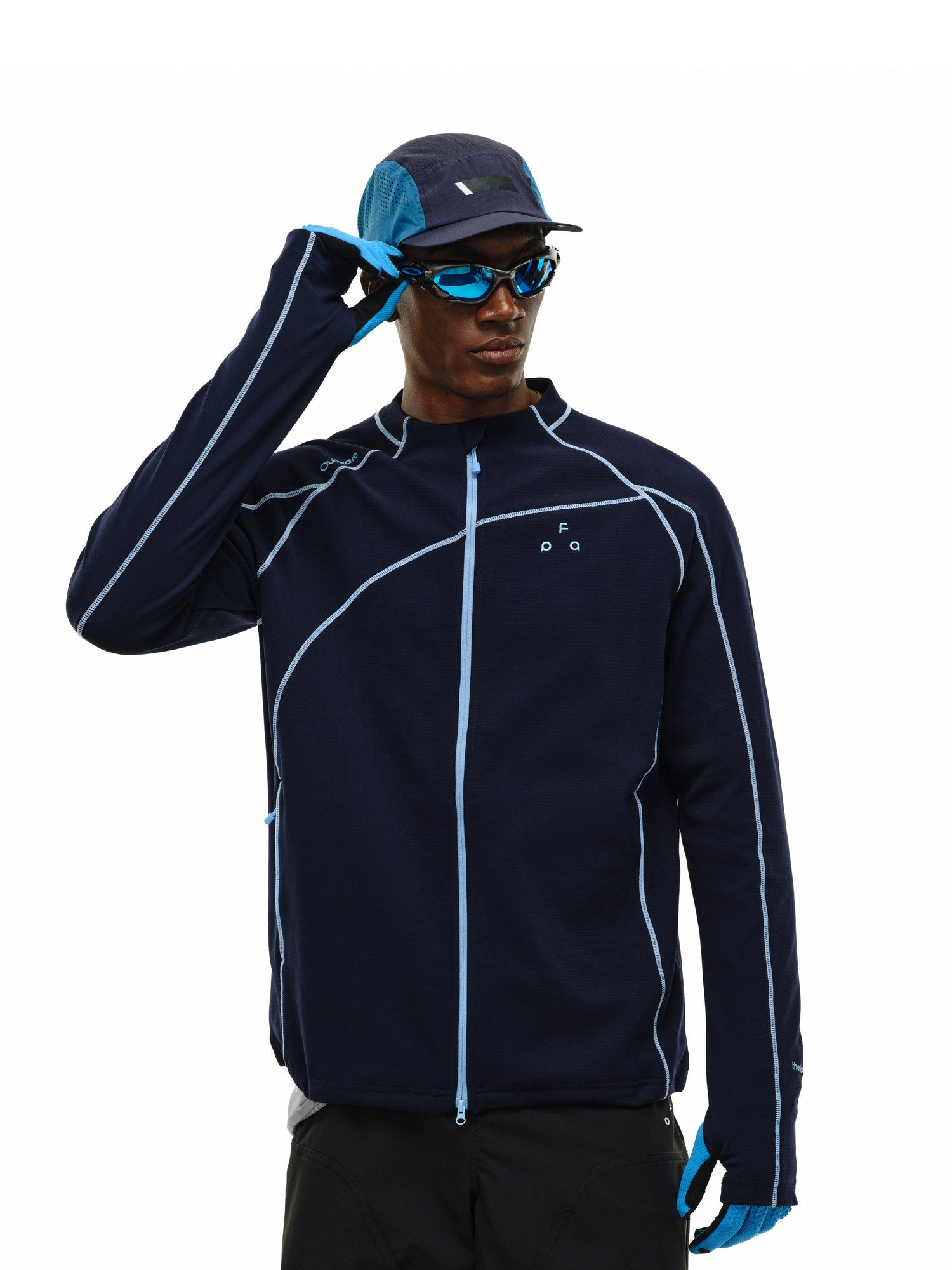 FPA Color-Block Textured Hiking Jacket - Spring Lightweight Outdoor Long-Sleeve Casual Cardigan for Men and Women