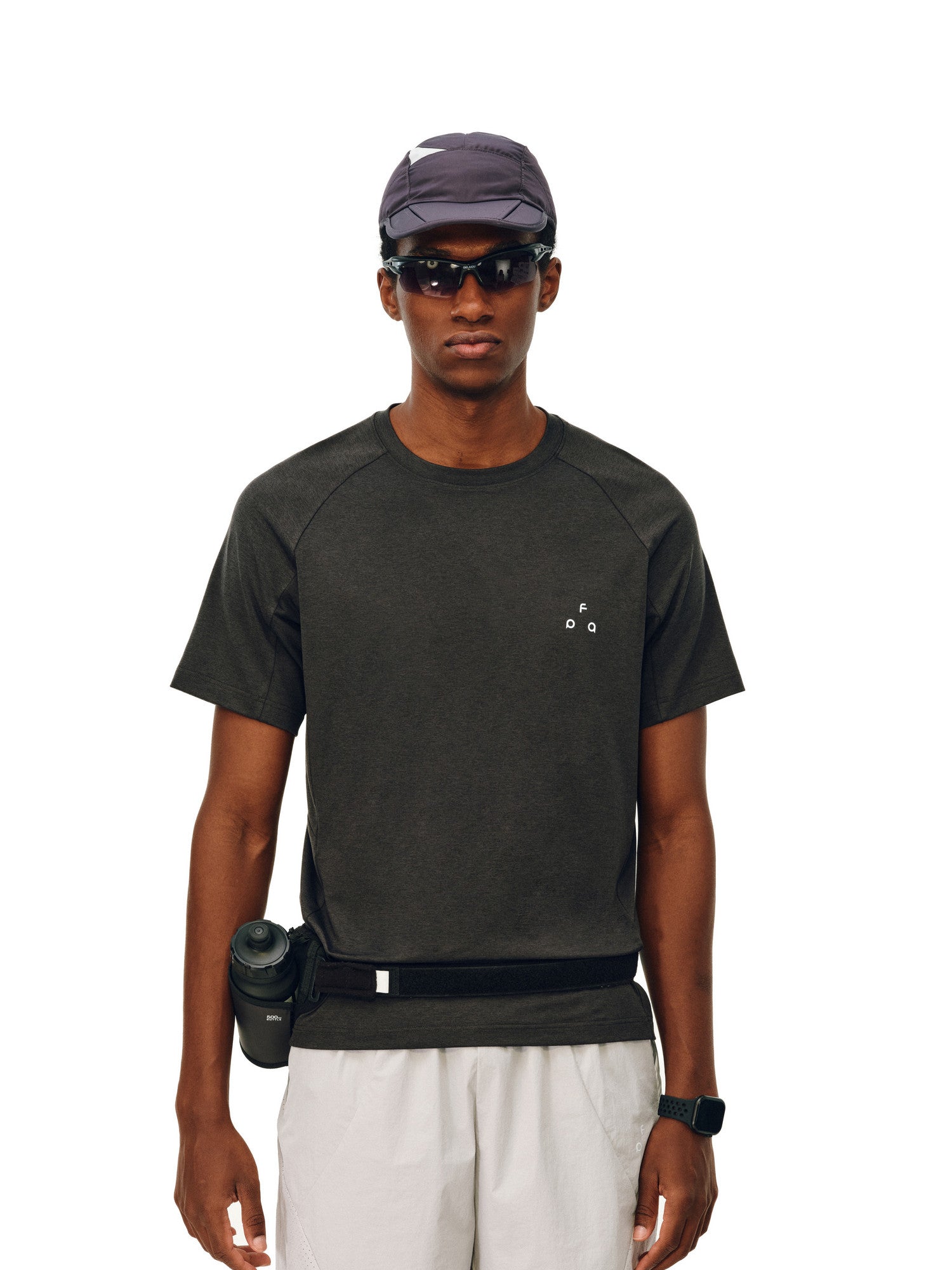 FPA Sports Basic Logo Print Short Sleeve T-Shirt for Men - Summer Outdoor Fitness Running, Comfortable Casual Crew Neck