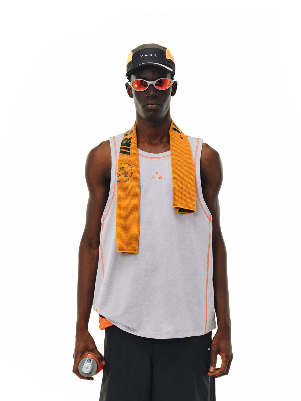 FPA High-Stretch Heather Contrast Yarn Sleeveless Vest - Summer Loose Round Neck Basketball Fitness Tank Top