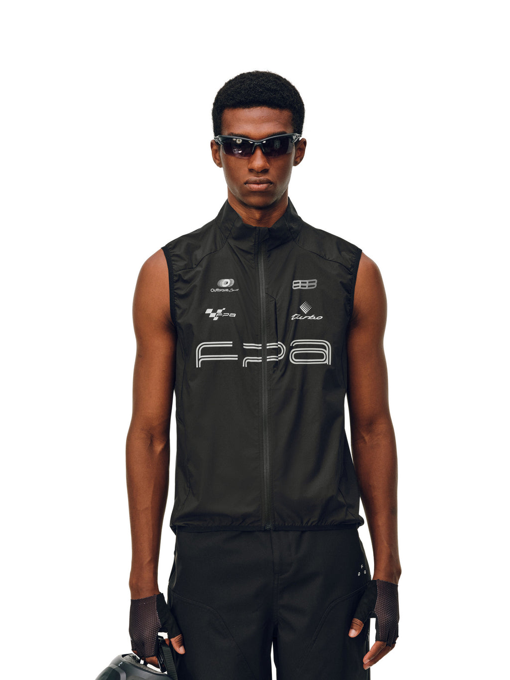 FPA Racing Line Logo Cycling Sports Vest - Summer Casual Couple-Style Sleeveless Tank Top for Men