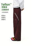 FPA Outdoor Teflon Three-Proof Reflective Zipper Breathable Hiking Pants - Unisex Loose-Fit Casual Sports Pants
