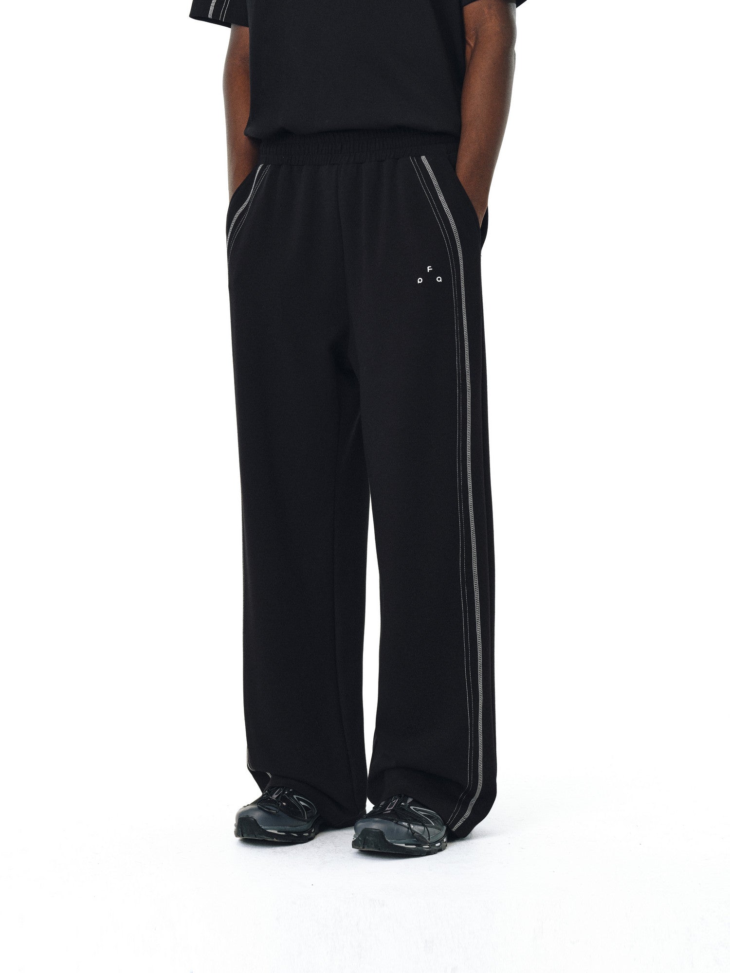 FPA Sport Skin-Friendly Air Layer Contrast Color Pants – Chinese Streetwear Trendy Loose Retro Unisex Straight-Leg Casual Pants