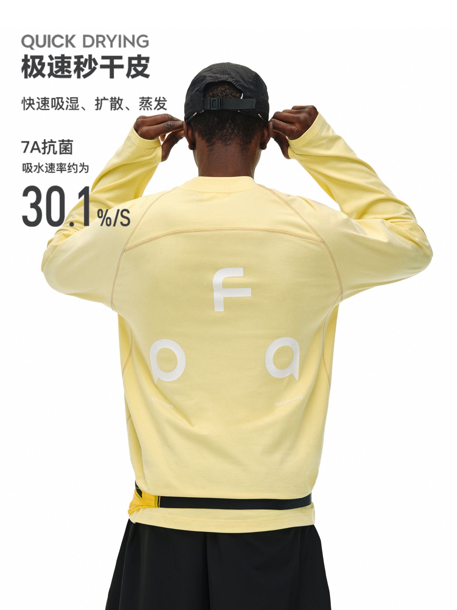 FPA Quick-Dry Structured Logo Long-Sleeve Outdoor T-Shirt – Spring Basic Casual Loose-Fit Crew Neck Unisex Sports Tee