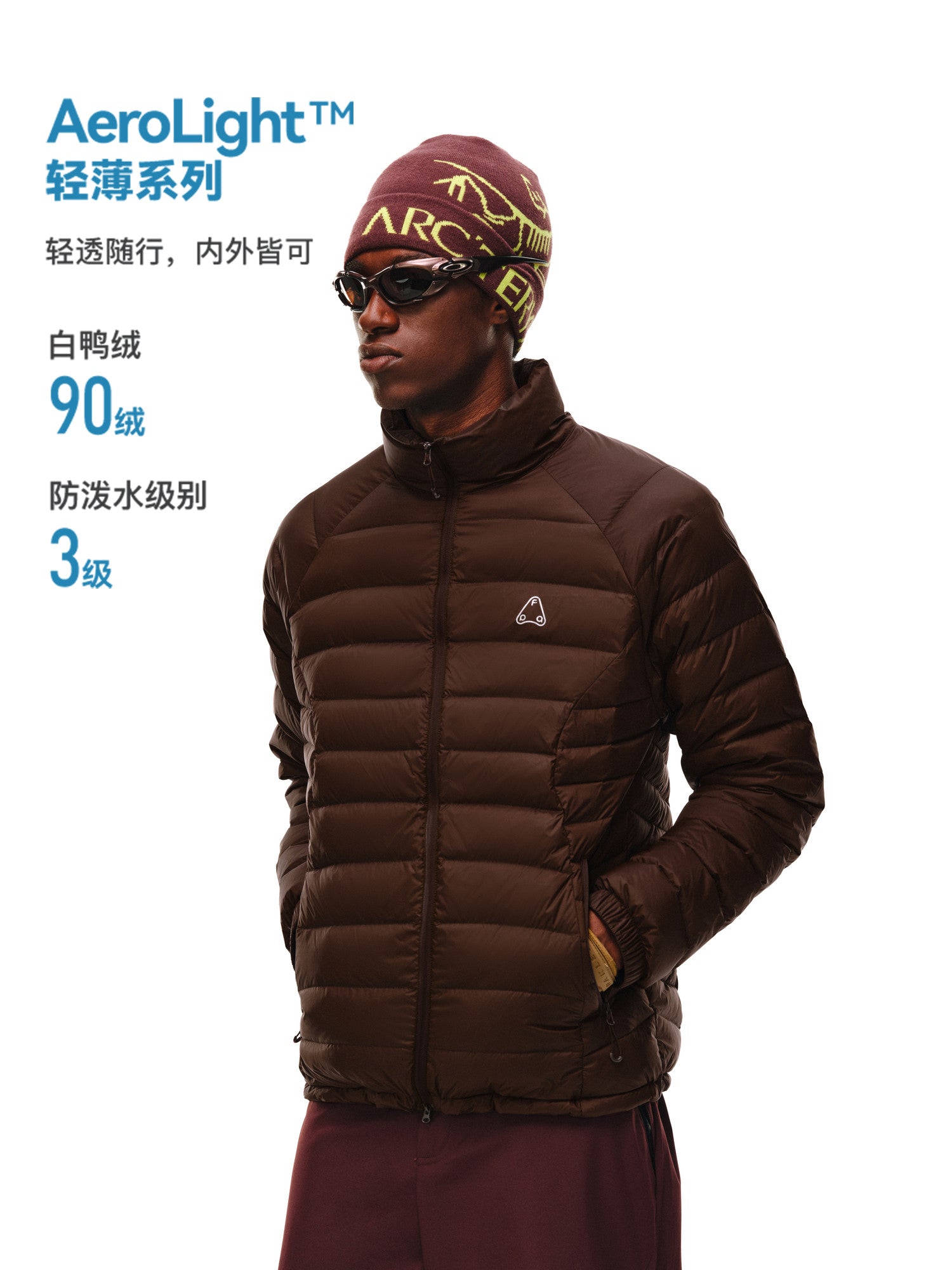 FPA Arc Ribbed Down Jacket 2026 New 90% Down Lightweight Stand Collar Couple's Outerwear