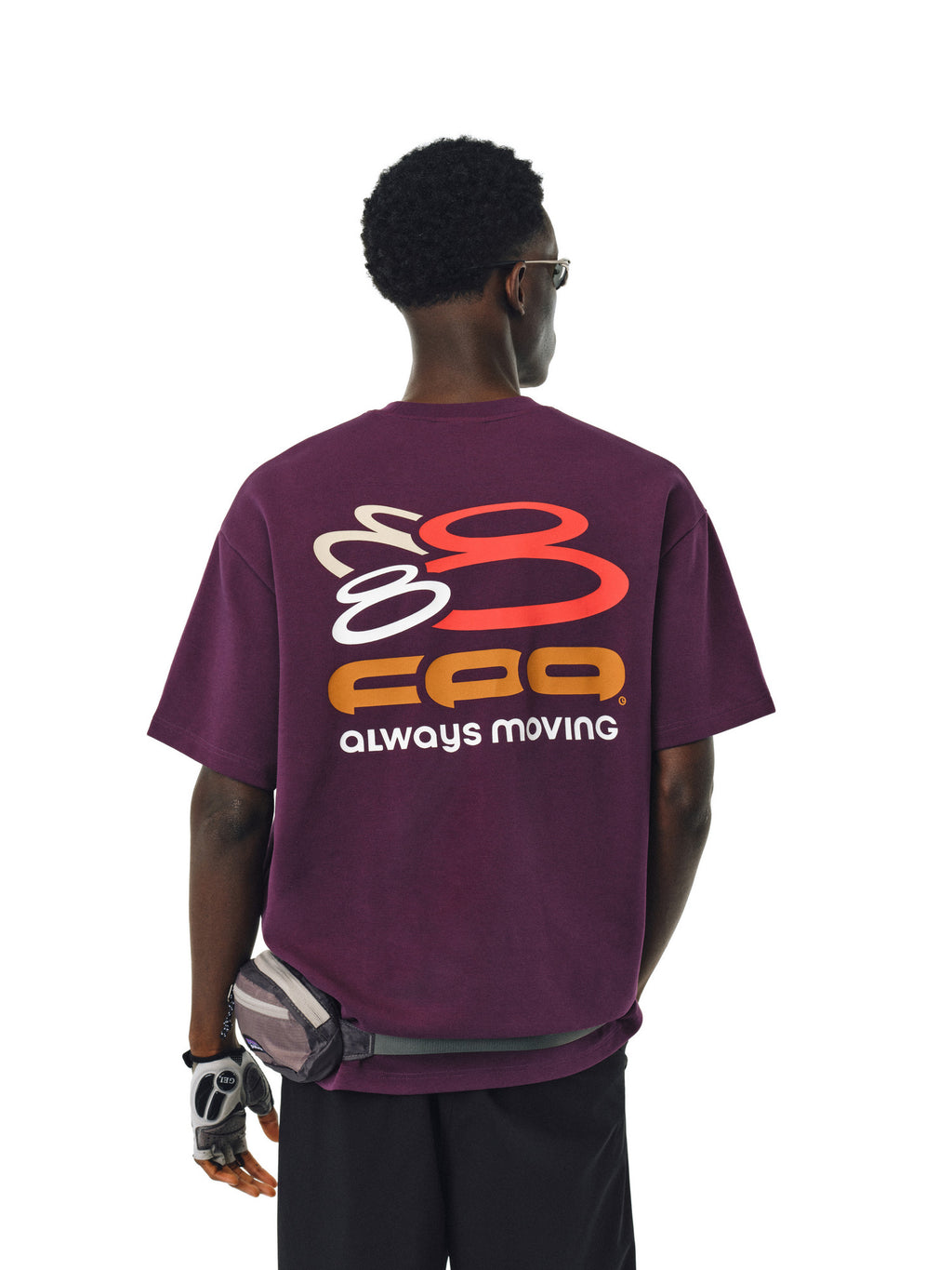FPA Colorful Logo Short Sleeve T-Shirt - Summer American Streetwear Unisex Loose Heavyweight Crew Neck Tee for Men