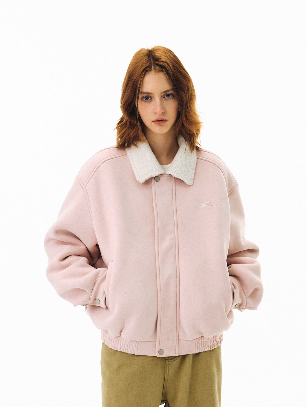 FPA Faux Shearling Jacket for Fall/Winter – Loose-Fit, Trendy, Unisex, Short Collar Coat
