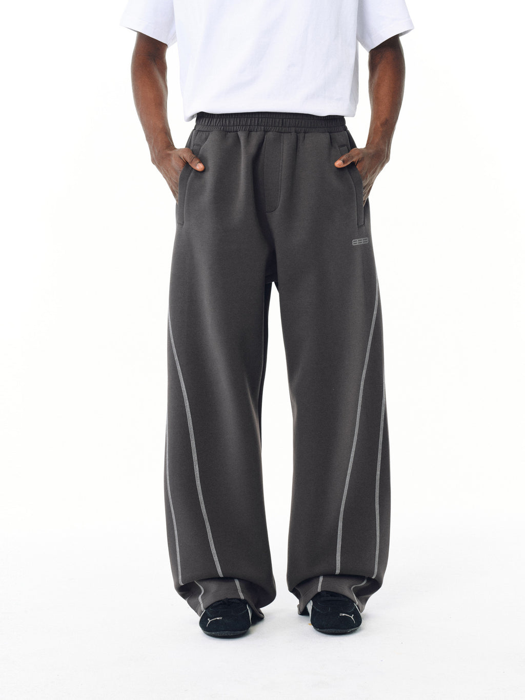 FPA Air Layer Hasso Line Sports Deconstructed Curve-Leg Pants Spring/Autumn Chinese Streetwear American Retro Loose Wide-Leg Trousers