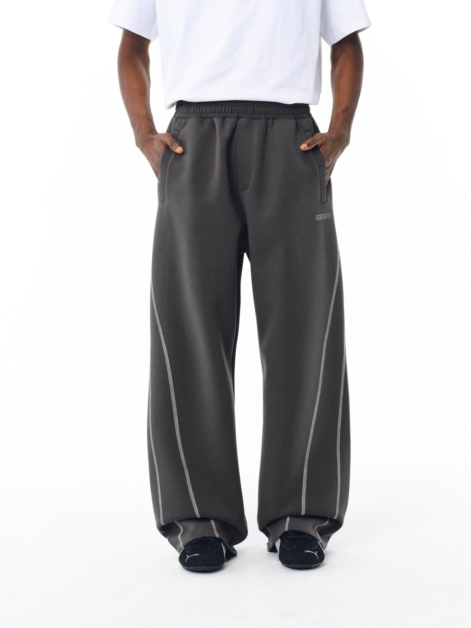 FPA Air Layer Hasso Line Sports Deconstructed Curve-Leg Pants Spring/Autumn Chinese Streetwear American Retro Loose Wide-Leg Trousers