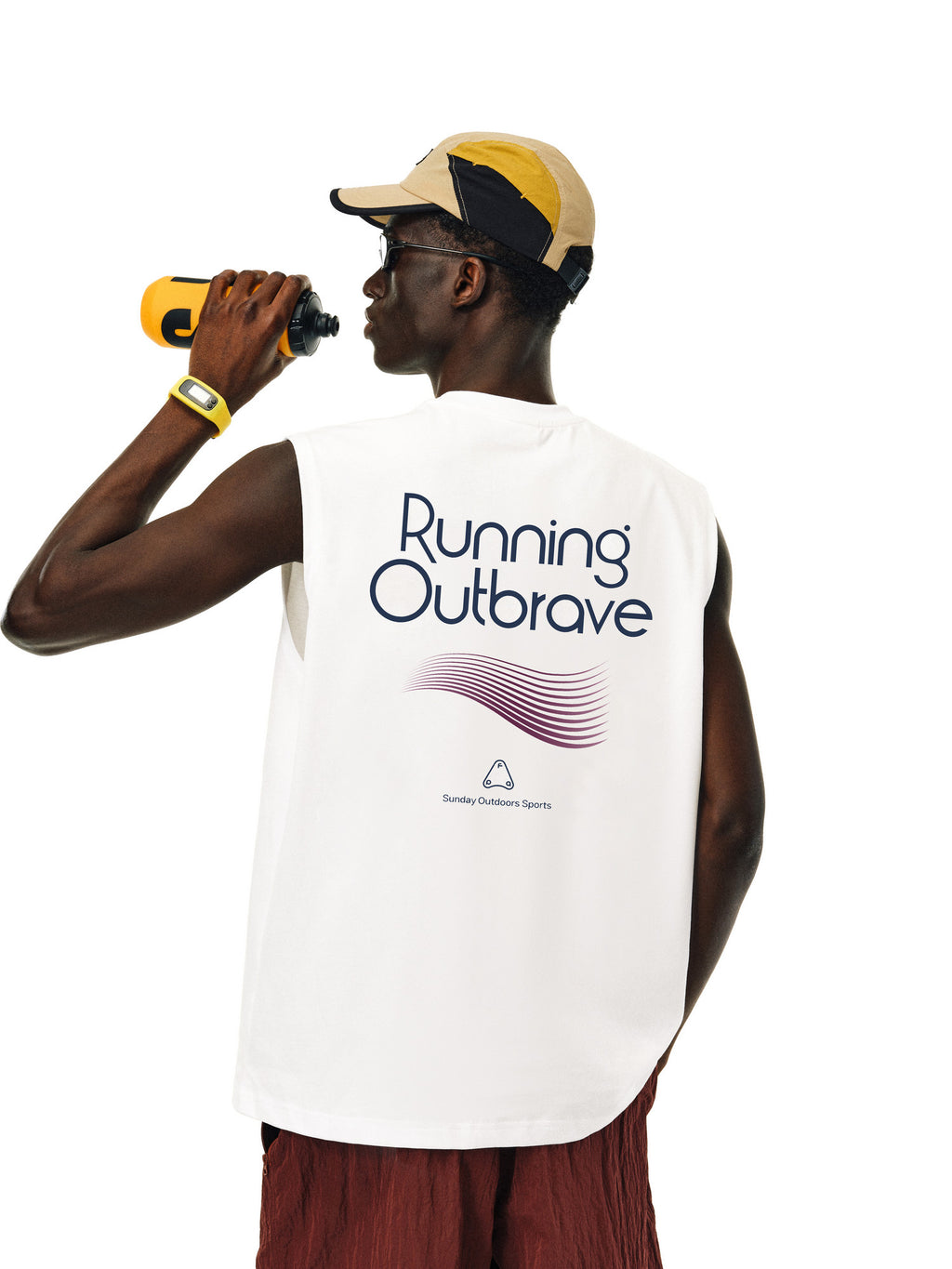 FPA Sorona Quick-Dry Antimicrobial UPF50+ Sports Tank Top, National Trend Style, Crew Neck, Summer Sleeveless T-Shirt for Couples