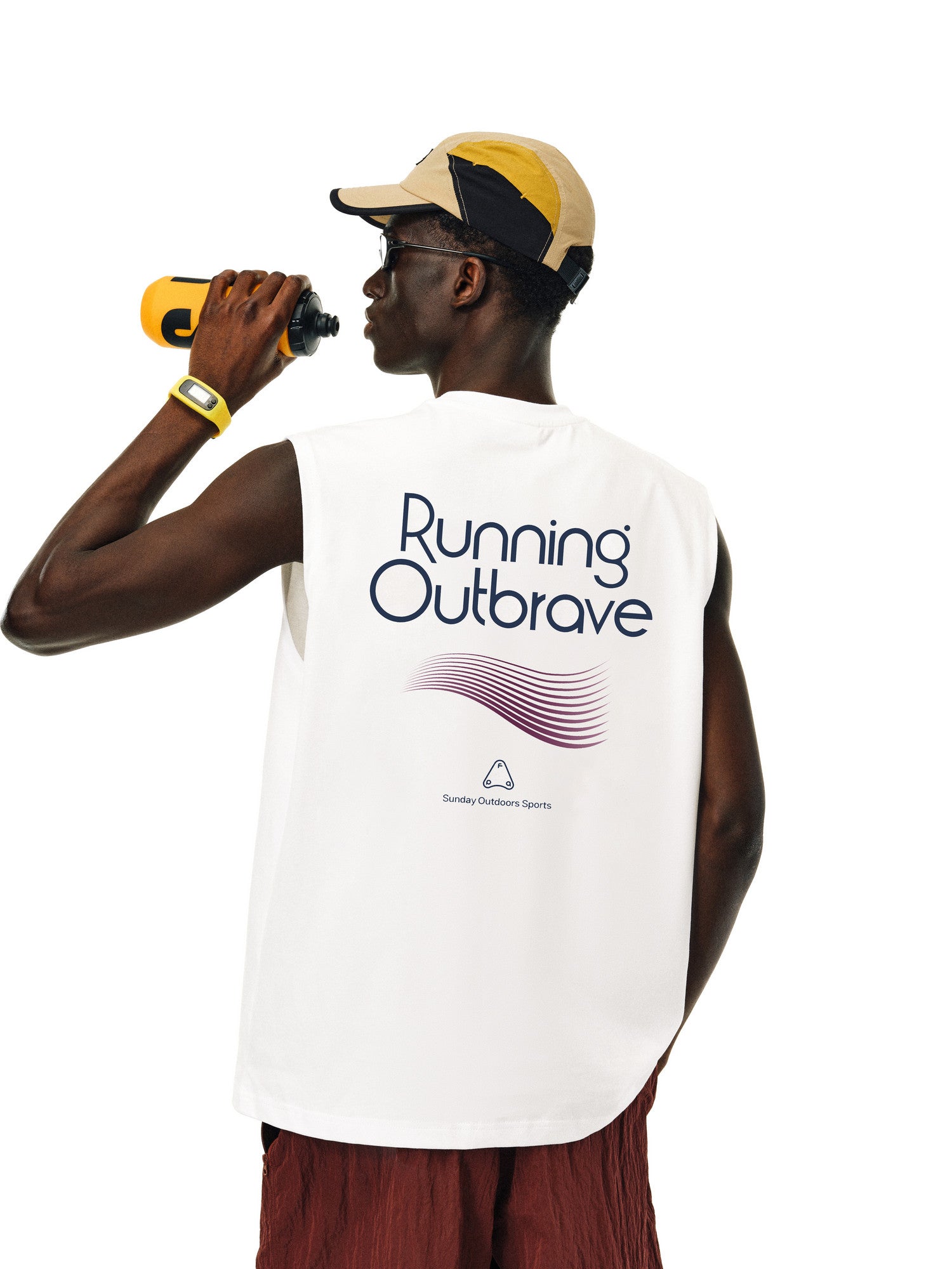 FPA Sorona Quick-Dry Antimicrobial UPF50+ Sports Tank Top, National Trend Style, Crew Neck, Summer Sleeveless T-Shirt for Couples