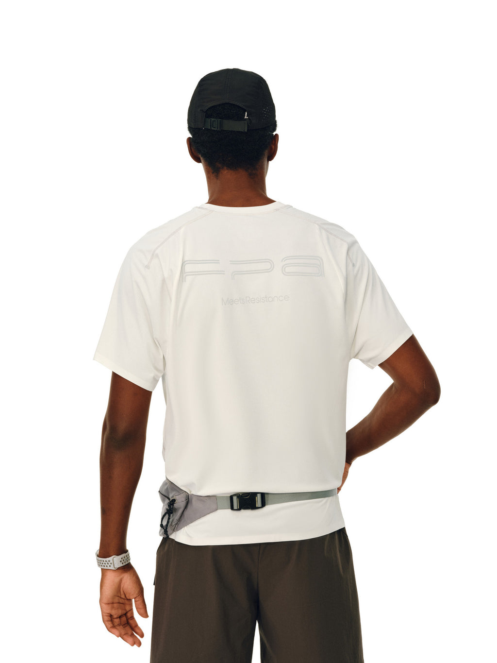 FPA Cationic Quick-Dry Antibacterial Sports Short Sleeve T-Shirt with Hasso Line, Minimalist Design Outdoor Summer Crew Neck Tee for Men