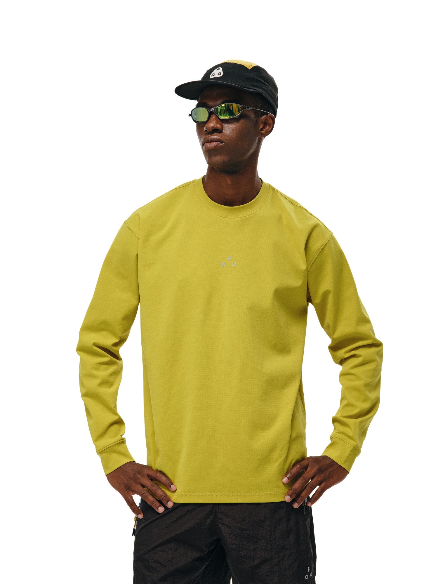 FPA Lightweight Quick-Dry Basic Long Sleeve Tee for Spring/Fall, Crew Neck, Logo, Casual Unisex Sports T-Shirt