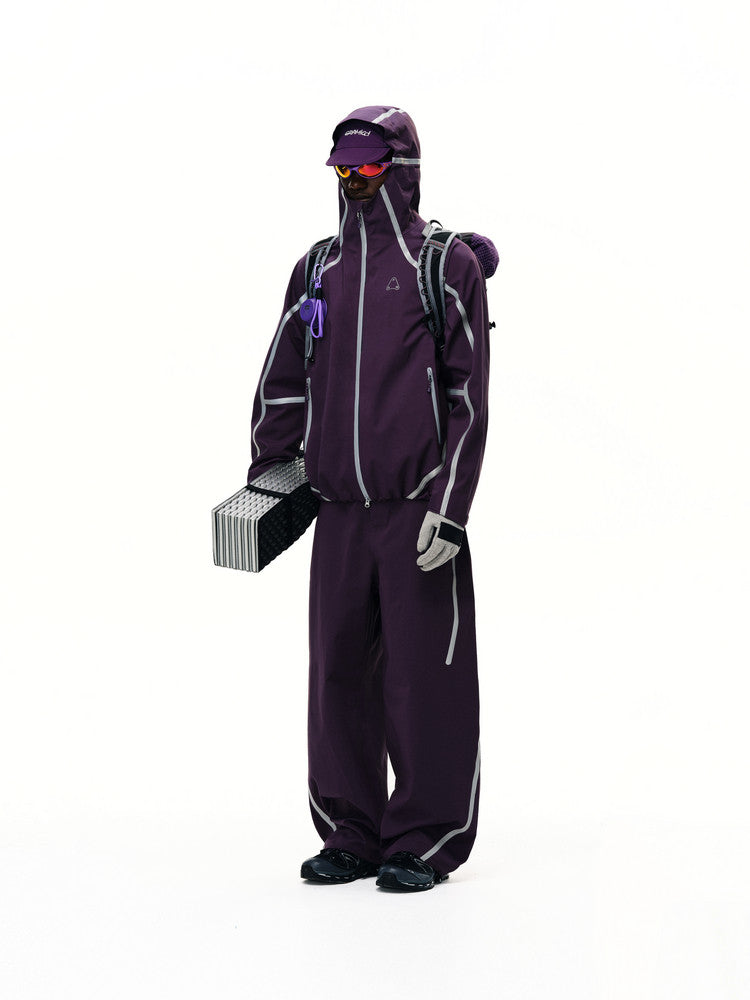 FPA Outdoor 3-Layer Waterproof Hiking Jacket with Seam-Sealed Construction