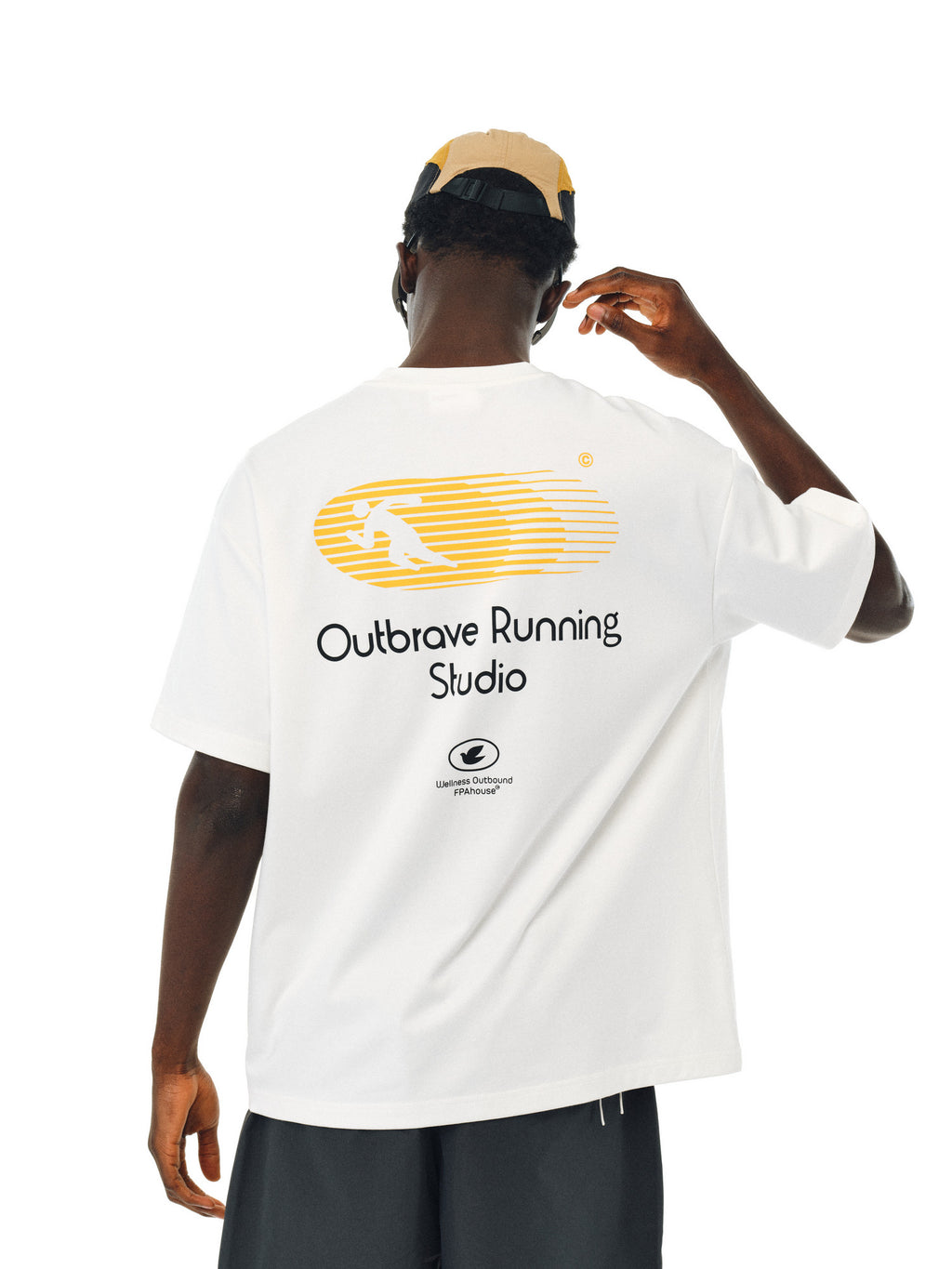 FPA Quick-Dry 7A Antibacterial Cool-Touch Athletic Short Sleeve T-Shirt, Chinese Streetwear American Style Loose Heavyweight Summer Mid-Sleeve Tee for Men