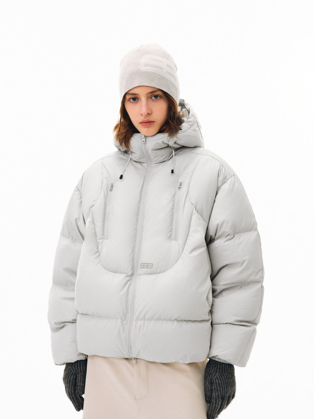 FPA Double-Zip Hooded Down Jacket – Chinese Streetwear Trend Winter Short Couple Warm Coat