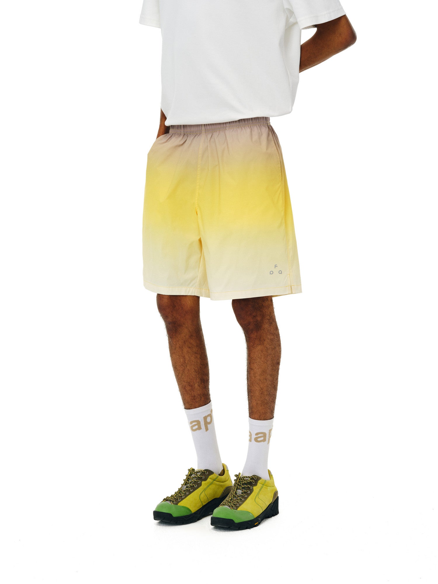 FPA Men's Bright Gradient Five-Point Beach Shorts, Summer Lightweight Loose Casual Mid-Length Shorts