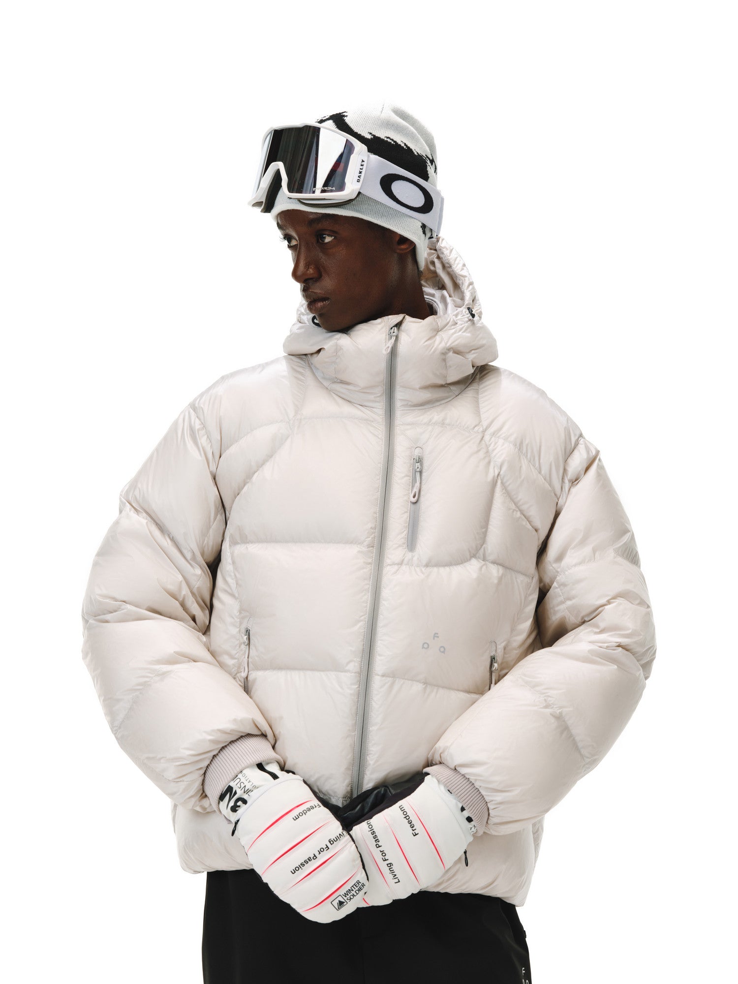 FPA 800FP 95% White Duck Down Cicada Wing Quilted Semi-Translucent Shiny Structured Hooded Down Jacket Winter Down Coat