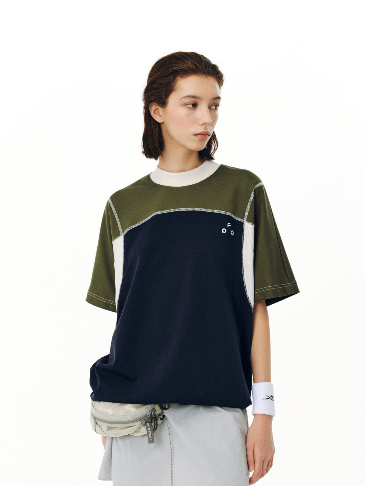 FPA Sports 7A Antibacterial Contrast Stitch Short Sleeve T-Shirt – Summer Two-Tone Casual Unisex Streetwear Tee