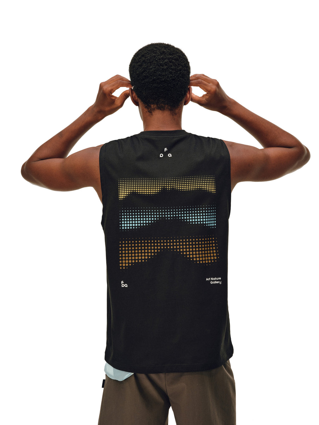 FPA7A Antibacterial Quick-Dry Anti-Mite Sleeveless Vest - Summer Outdoor Sports Round Neck Fitness Tank Top