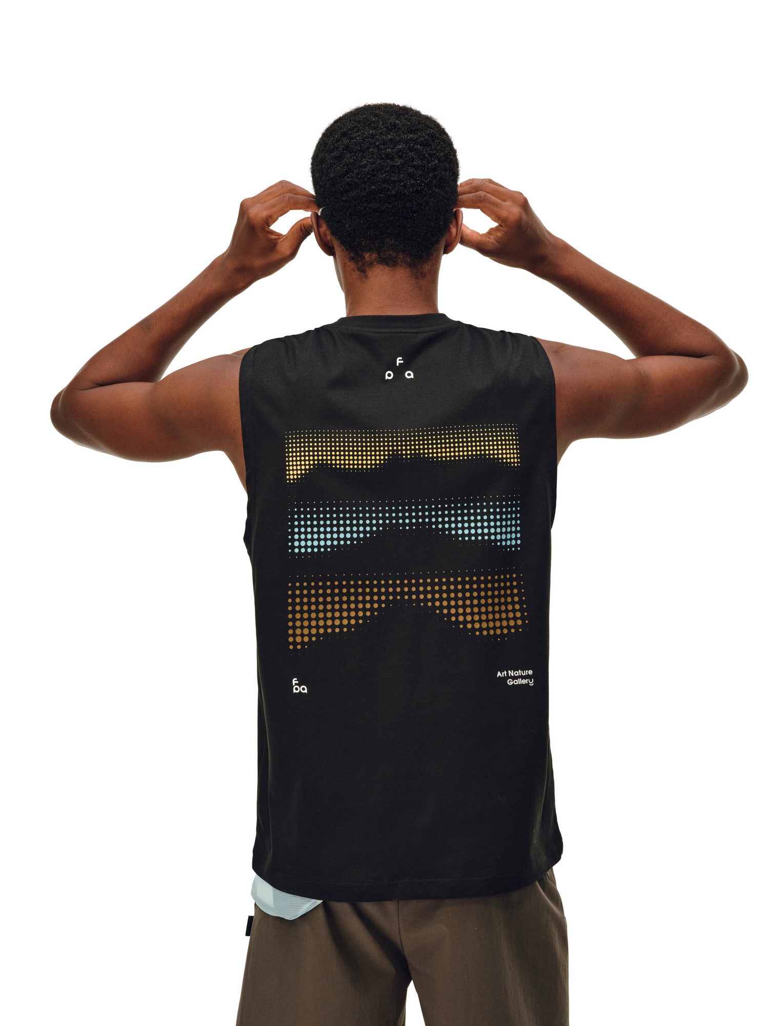 FPA7A Antibacterial Quick-Dry Anti-Mite Sleeveless Vest - Summer Outdoor Sports Round Neck Fitness Tank Top