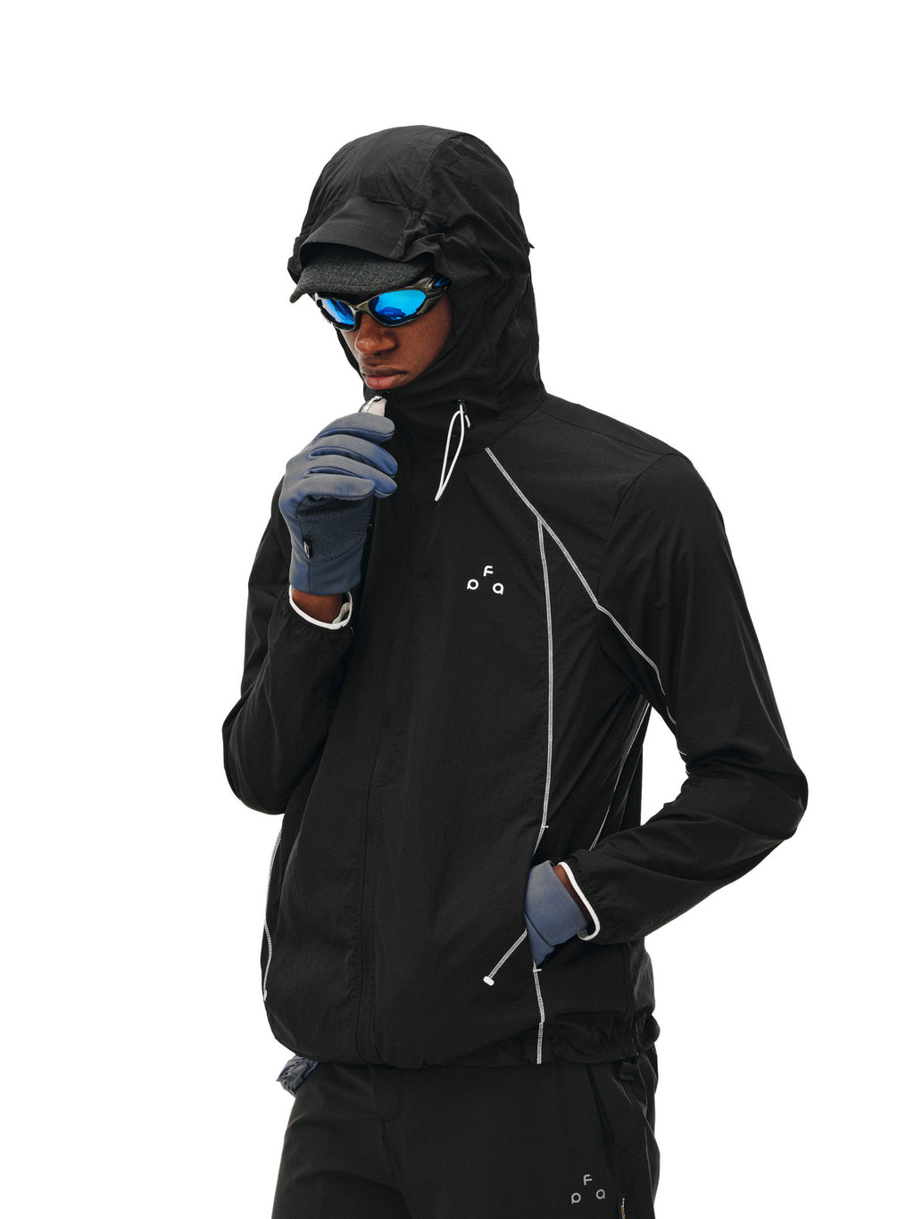 FPA Plaid Contrast Stitch Sun Protection Sports Jacket - Summer Outdoor Lightweight Hooded UV-Protective Unisex Jacket