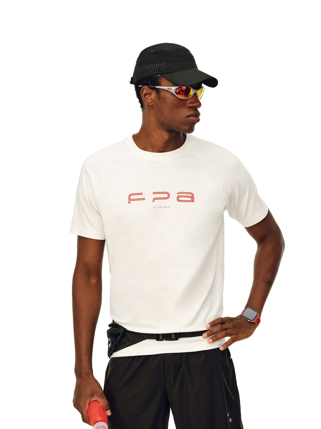 FPA Basic Logo COOLMAX Short Sleeve T-Shirt for Men - Summer Casual Crew Neck Outdoor Fitness Breathable Cool Touch