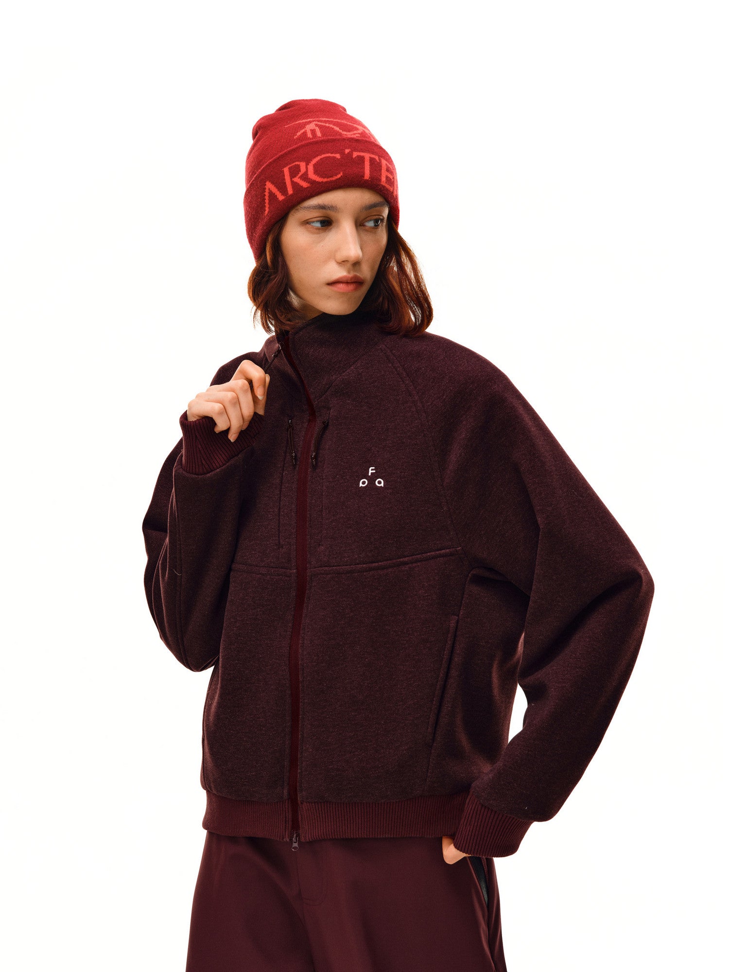 FPA Wool-Blend Thermal Lined Outdoor Double-Zip Jacket – Autumn/Winter Stand Collar Unisex