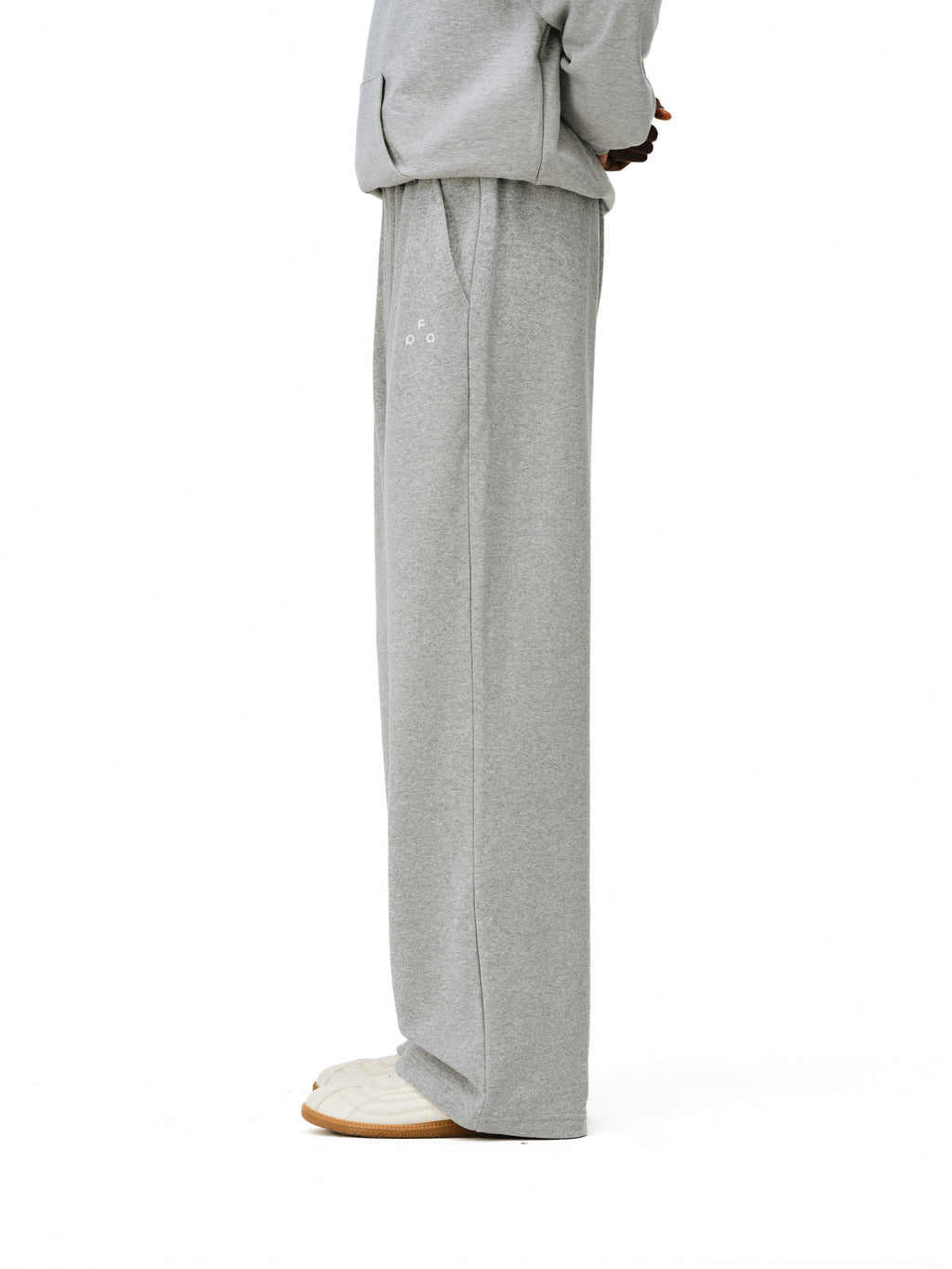 FPA Heavyweight Terry Cloth Warm Lounge Pants – Straight Leg, Relaxed Fit, Unisex Casual Black Sweatpants for Men