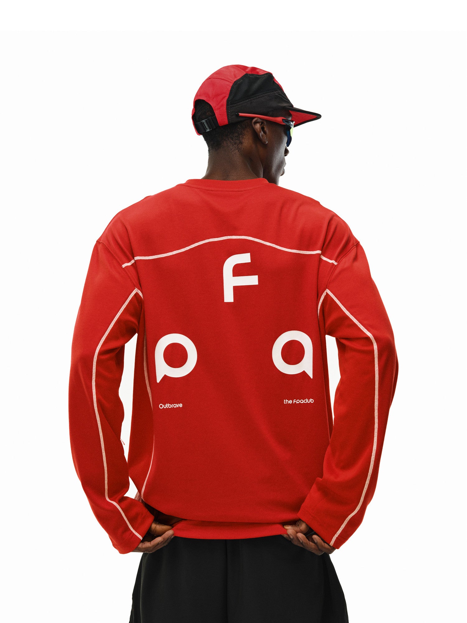 FPA Triangle Logo Color-Block Long Sleeve Tee for Spring/Autumn Outdoor Quick-Dry Basic Round Neck Casual Couple T-Shirt