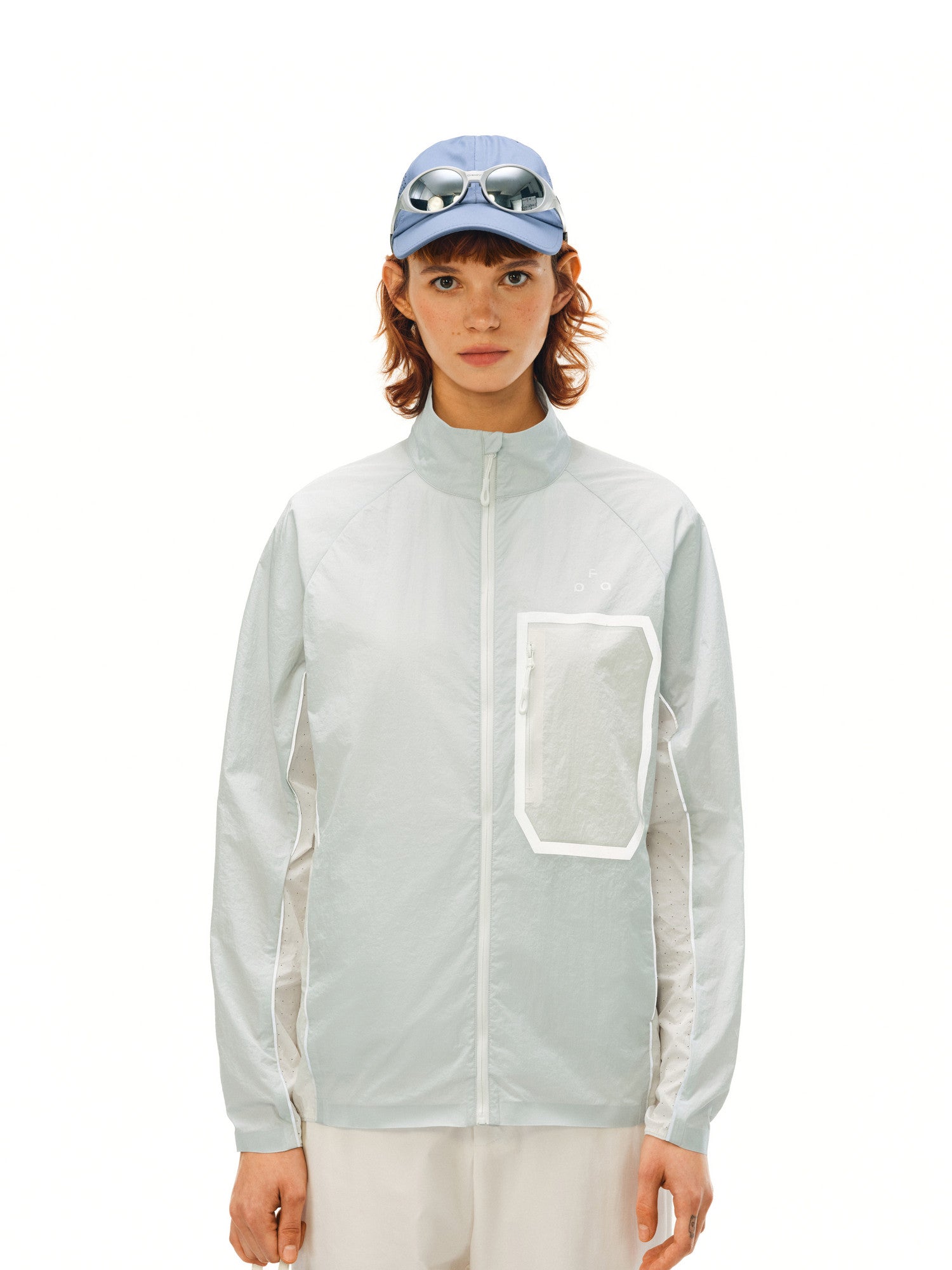 FPA Lightweight Water-Repellent Paneled Jacket for Outdoor Sports and Fitness, Couple Style, Stand Collar, Black