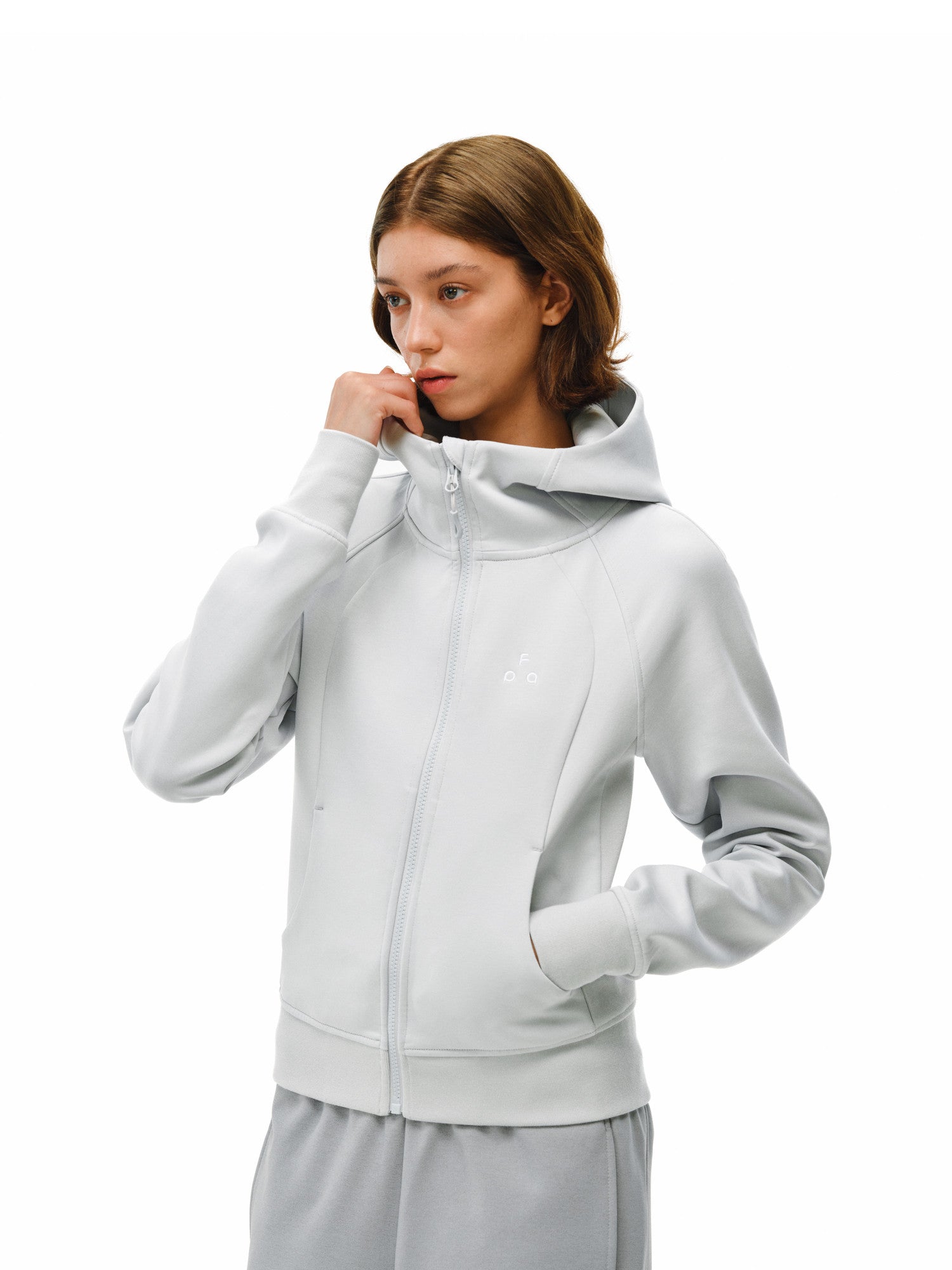 FPA Hooded Zip-Up Sweatshirt 2026 New Spring/Autumn Casual Open-Front Hoodie for Women