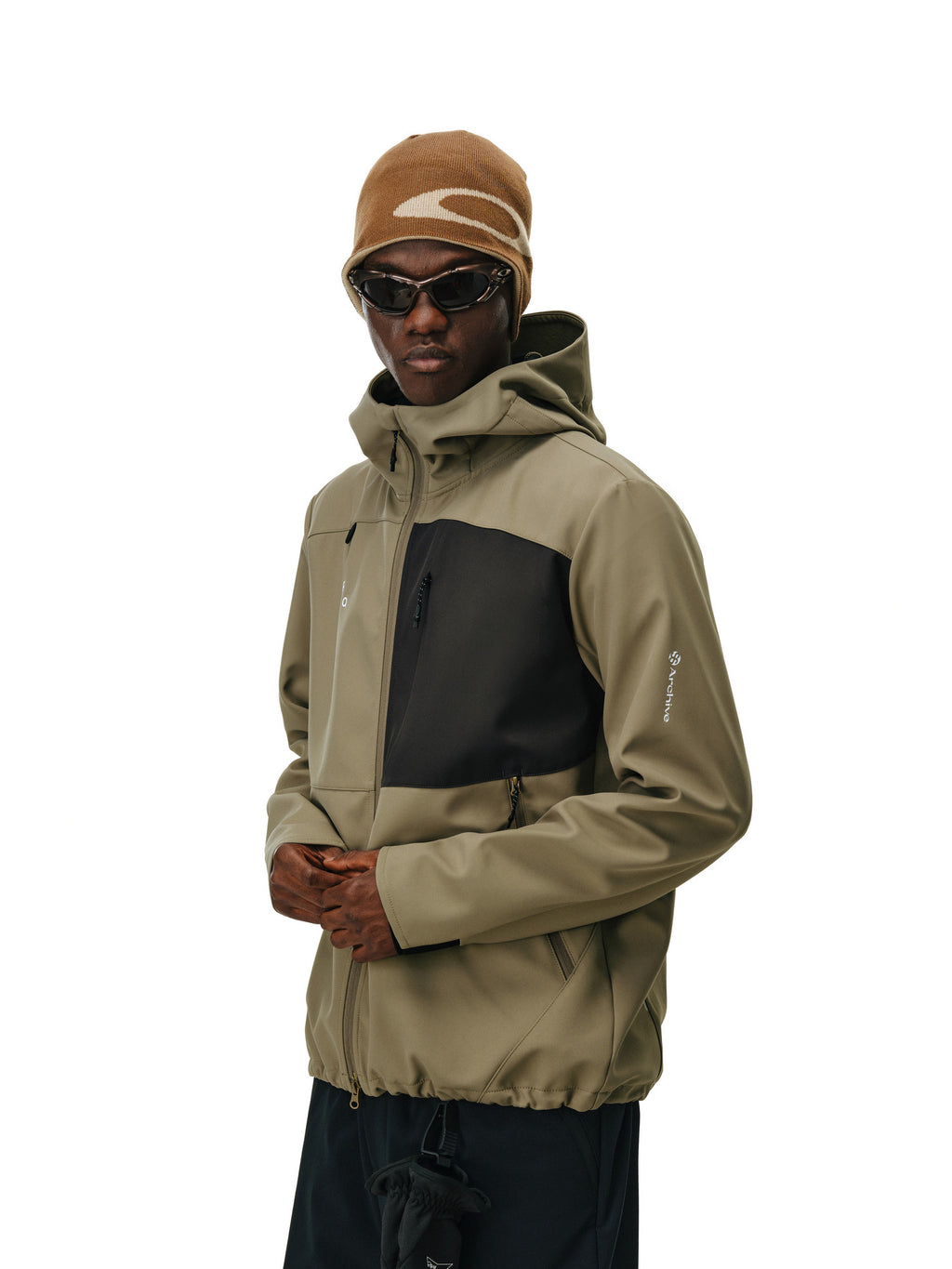 FPA Color-Block Water-Repellent Softshell Jacket – Premium Casual Outdoor Windbreaker with Hood