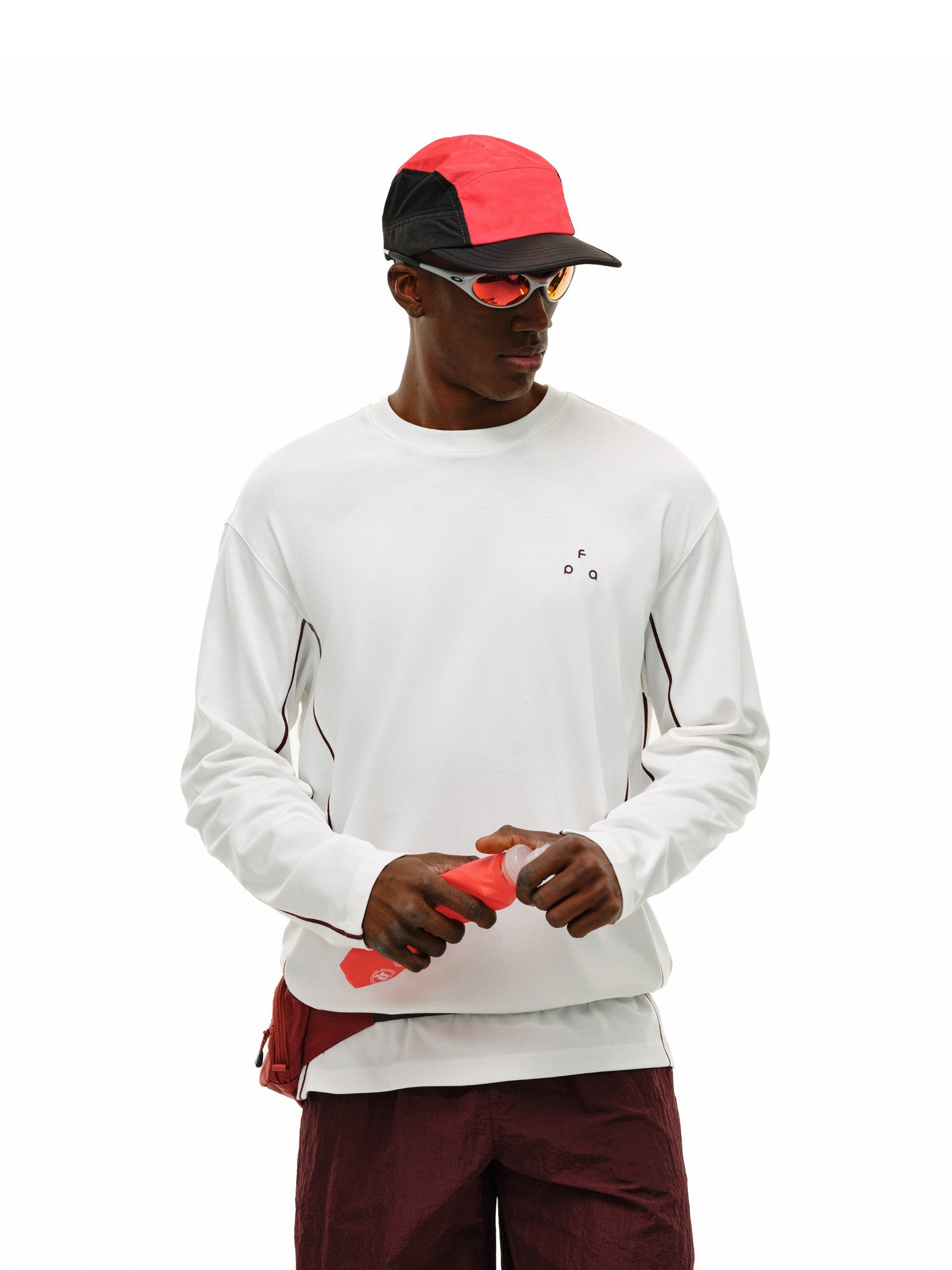 FPA Cool-Touch Quick-Dry Long-Sleeve Sports Shirt - Chinese Streetwear Contrast Stitching Couple Outdoor Spring T-Shirt for Men