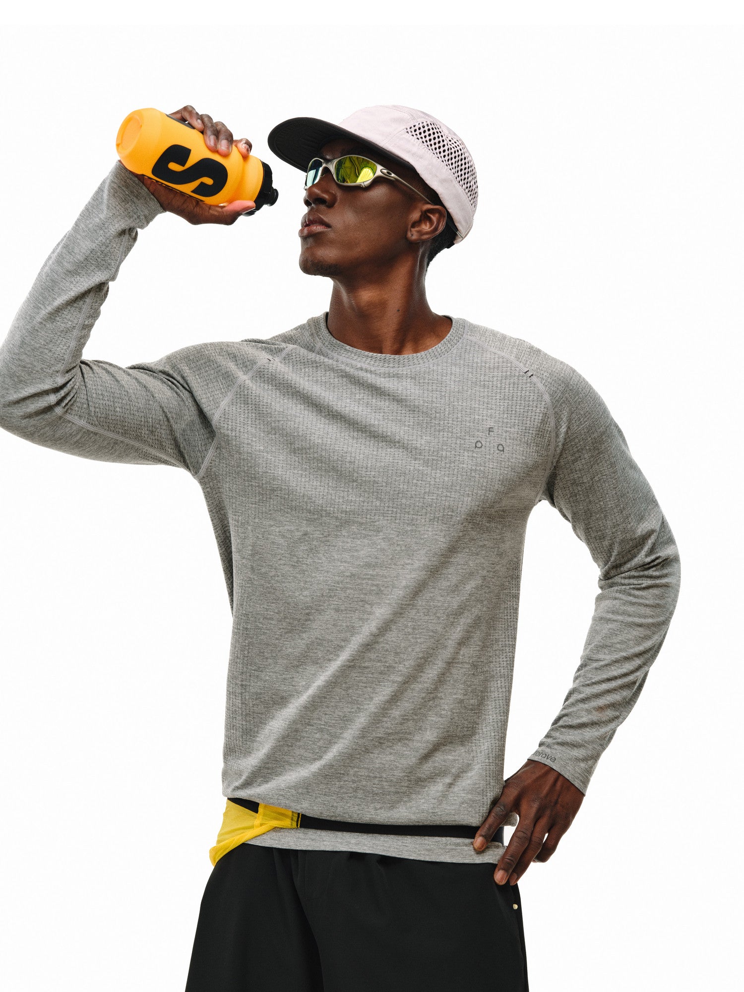 FPA Active Knit Long-Sleeve T-Shirt for Men – Spring Premium Design Crew Neck Casual Fitness Breathable Outdoor Tee